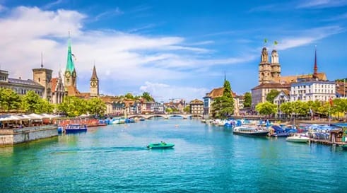 Departure from Zurich